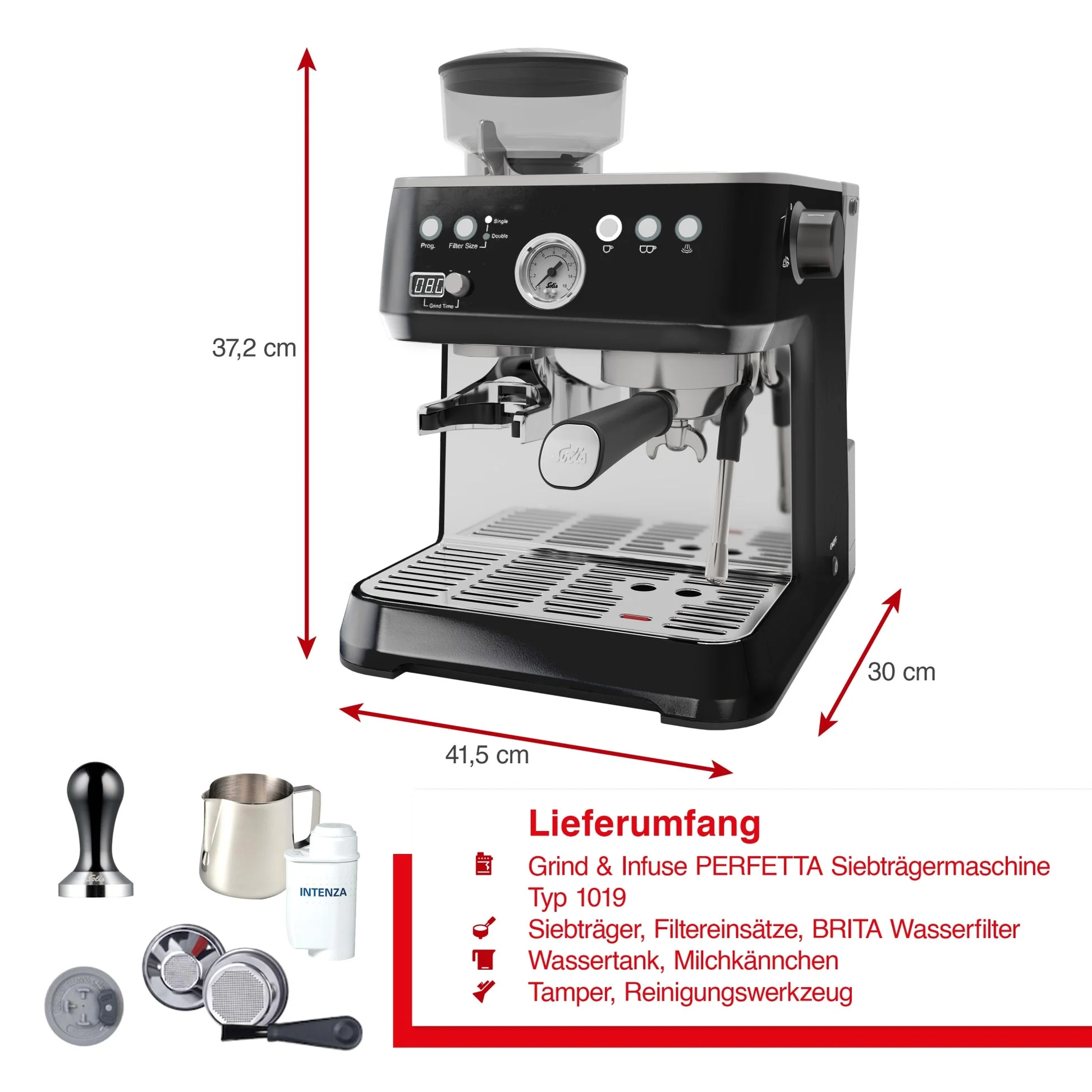 Solis Grind & Infuse Perfetta (Schwarz) - Image 15