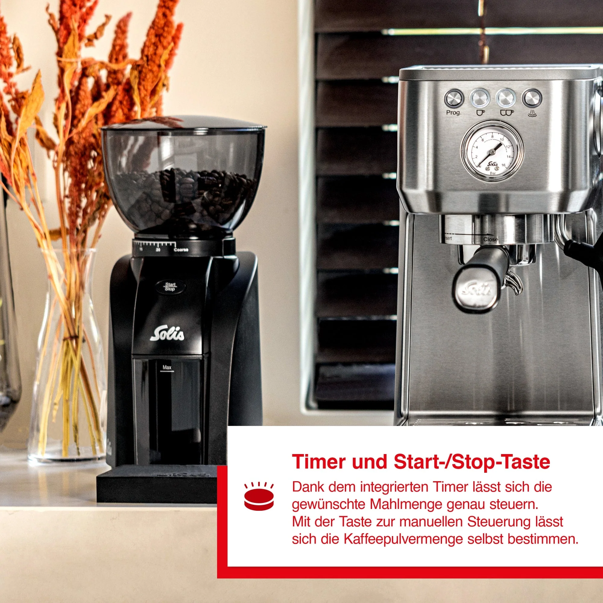 Solis Scala Zero Static Kaffeemühle (Schwarz) - Image 9