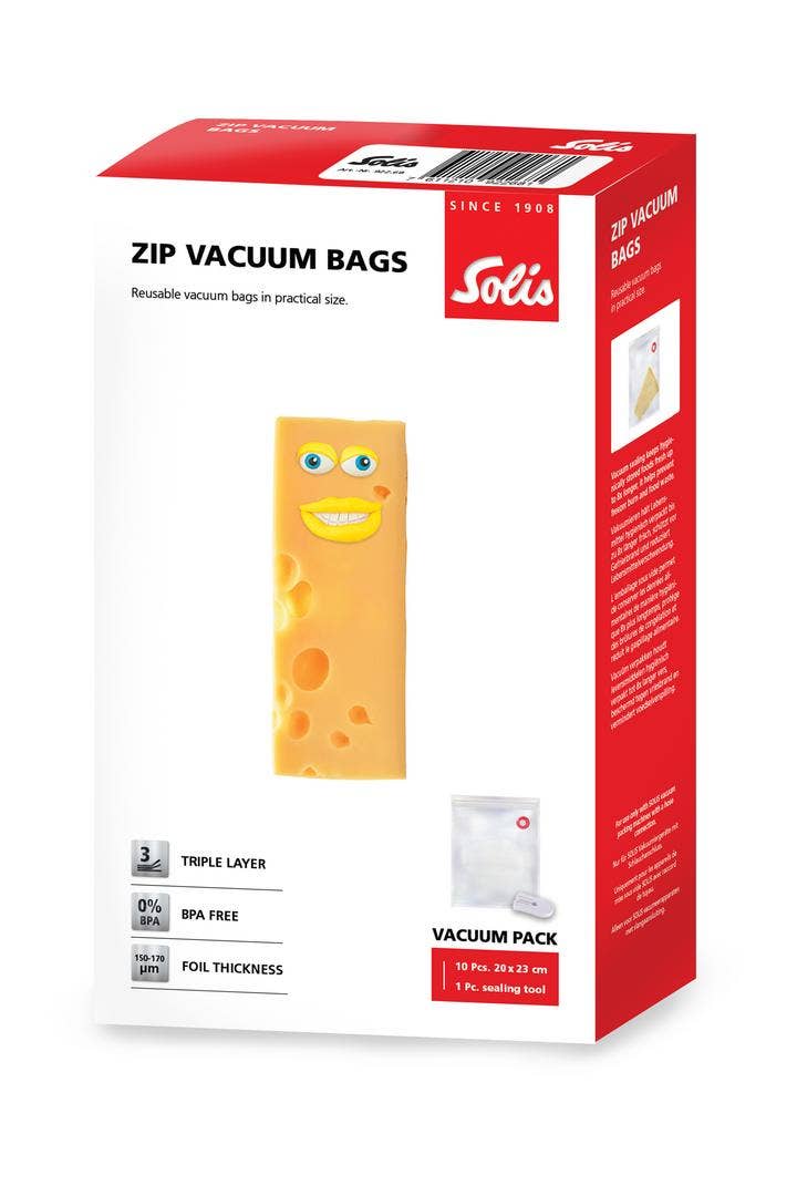 Solis Zip-Vakuumbeutel - 20 x 23 cm (10 Stück) - Image 6
